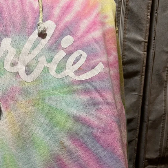 Barbie tie dye sweatshirt with hoodie - Picture 3 of 16